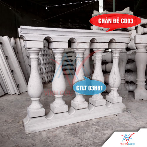 Lục bình CTLT 03H61 kết hợp với chân đế CD03 Lục bình CTLT 03H61 kết hợp với chân đế CD03