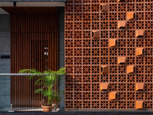 Gạch bông gió đất nung Gạch bông gió đất nung